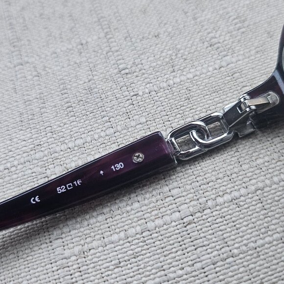 Michael Kors Women Eyeglasses Frame Purple Marble MK217 52[]16 130 Glasses - Picture 6 of 11